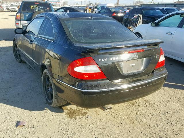 WDBTJ56J26F191531 - 2006 MERCEDES-BENZ CLK 350 BLACK photo 3