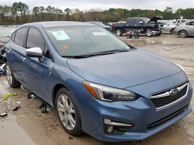 4S3GKAU60J3611451 - 2018 SUBARU IMPREZA LI BLUE photo 1