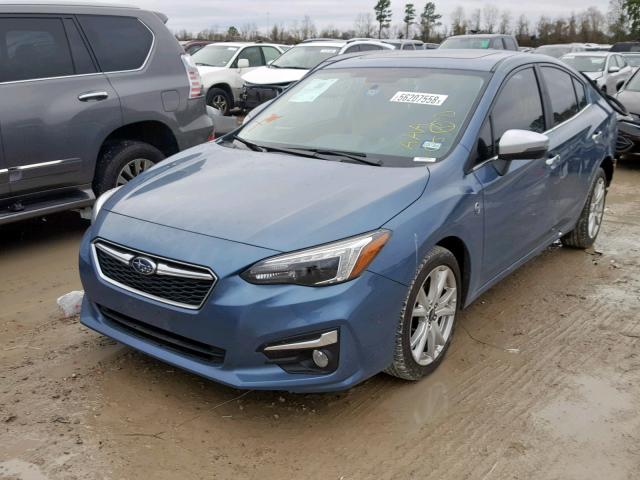 4S3GKAU60J3611451 - 2018 SUBARU IMPREZA LI BLUE photo 2