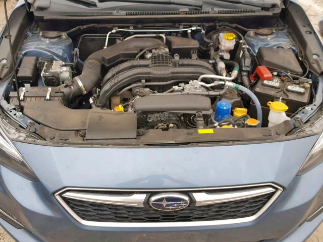 4S3GKAU60J3611451 - 2018 SUBARU IMPREZA LI BLUE photo 7