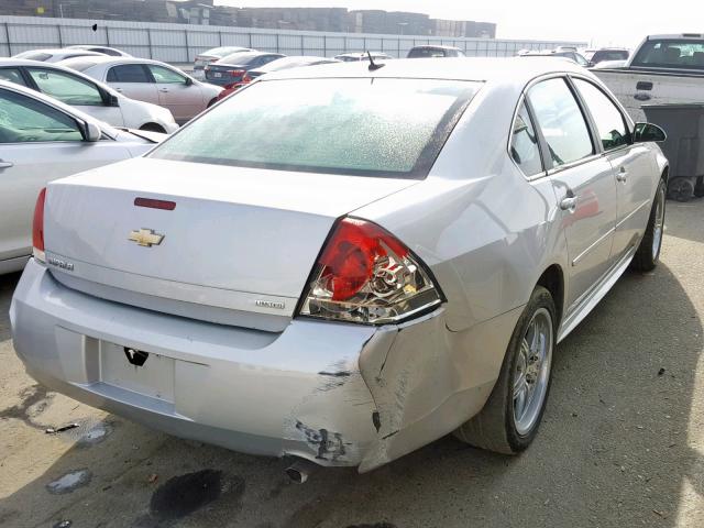 2G1WA5E39E1130323 - 2014 CHEVROLET IMPALA LIM SILVER photo 4