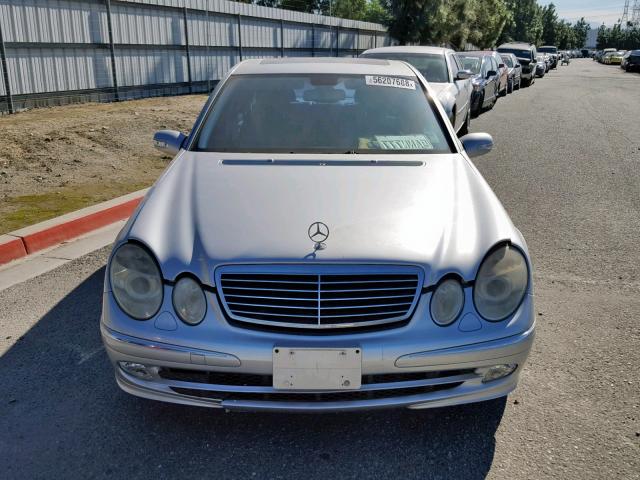 WDBUF70J03A184435 - 2003 MERCEDES-BENZ E 500 SILVER photo 9