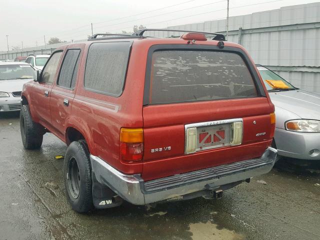 JT3VN39W7S0216810 - 1995 TOYOTA 4RUNNER VN RED photo 3