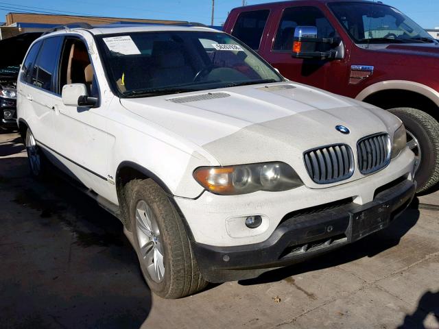 5UXFB535X5LV10269 - 2005 BMW X5 4.4I WHITE photo 1