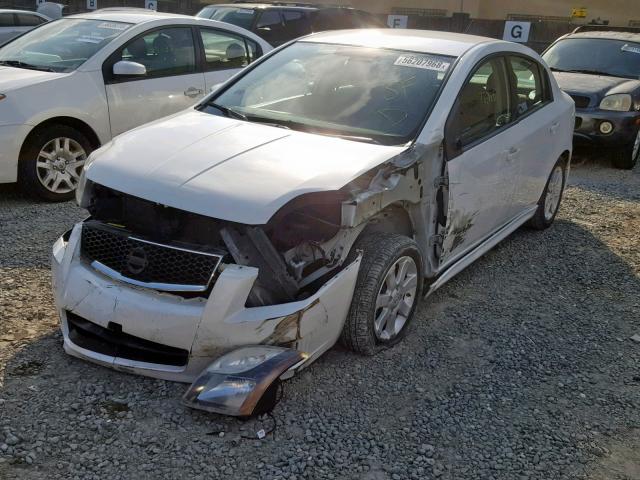 3N1AB6APXCL624024 - 2012 NISSAN SENTRA 2.0 WHITE photo 2