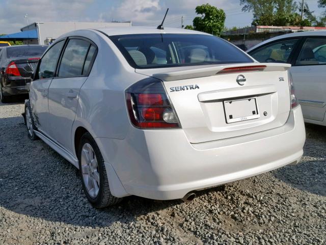 3N1AB6APXCL624024 - 2012 NISSAN SENTRA 2.0 WHITE photo 3