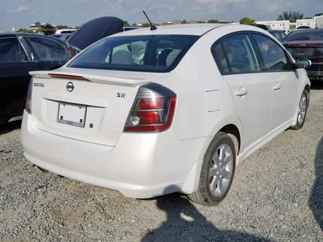 3N1AB6APXCL624024 - 2012 NISSAN SENTRA 2.0 WHITE photo 4