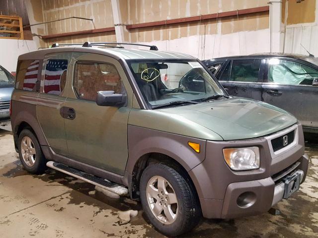 5J6YH28573L029645 - 2003 HONDA ELEMENT EX GREEN photo 1