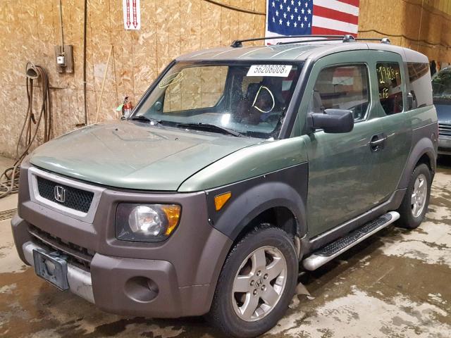 5J6YH28573L029645 - 2003 HONDA ELEMENT EX GREEN photo 2