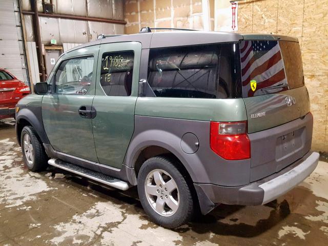 5J6YH28573L029645 - 2003 HONDA ELEMENT EX GREEN photo 3