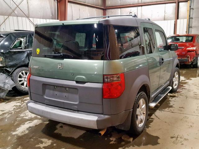 5J6YH28573L029645 - 2003 HONDA ELEMENT EX GREEN photo 4