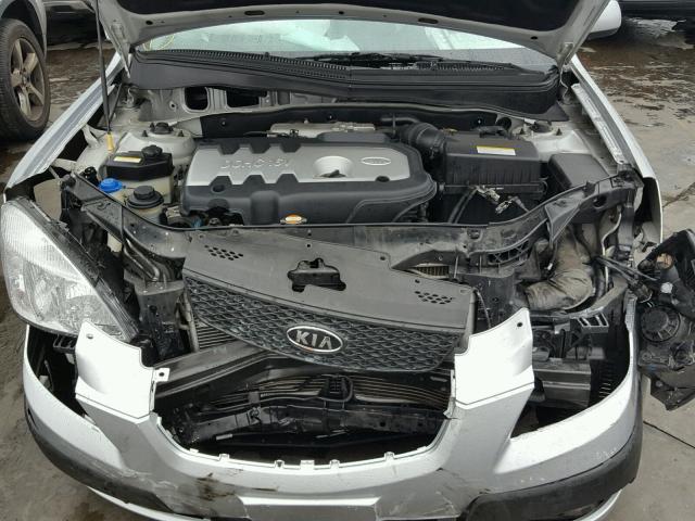 KNADE123366156293 - 2006 KIA RIO SILVER photo 7