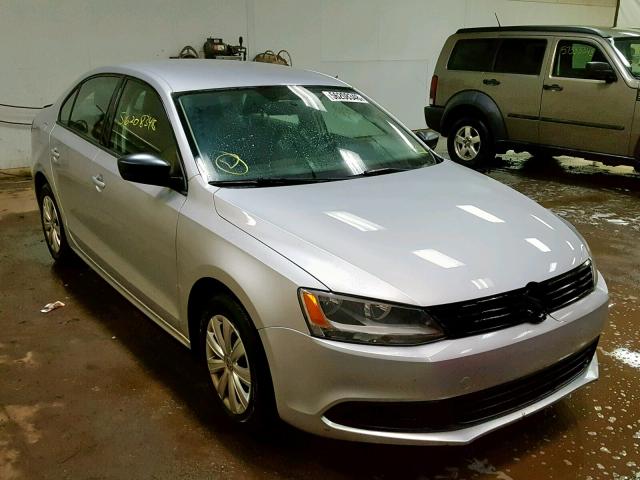 3VW2K7AJ9DM209983 - 2013 VOLKSWAGEN JETTA BASE Արծաթագույն լուսանկար 1