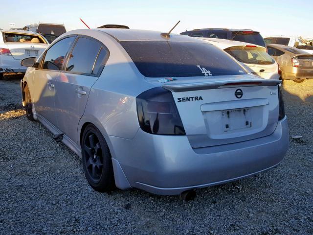 3N1AB6AP7CL618441 - 2012 NISSAN SENTRA 2.0 SILVER photo 3