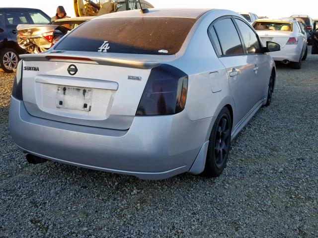 3N1AB6AP7CL618441 - 2012 NISSAN SENTRA 2.0 SILVER photo 4