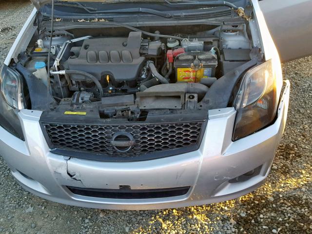 3N1AB6AP7CL618441 - 2012 NISSAN SENTRA 2.0 SILVER photo 7