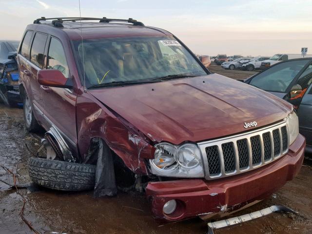 1J8HS682X7C592823 - 2007 JEEP GRAND CHER BURGUNDY photo 1