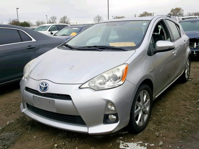 JTDKDTB36C1501785 - 2012 TOYOTA PRIUS C SILVER photo 2