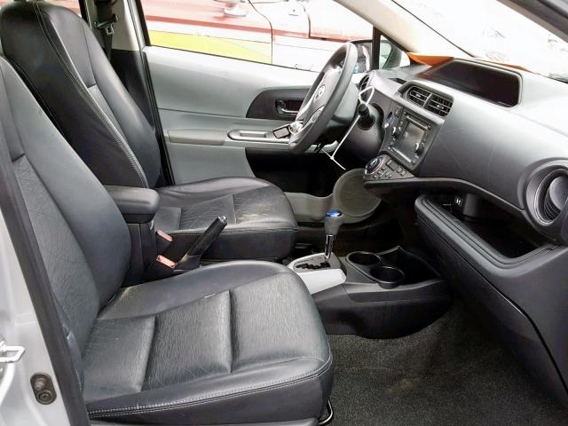 JTDKDTB36C1501785 - 2012 TOYOTA PRIUS C SILVER photo 5