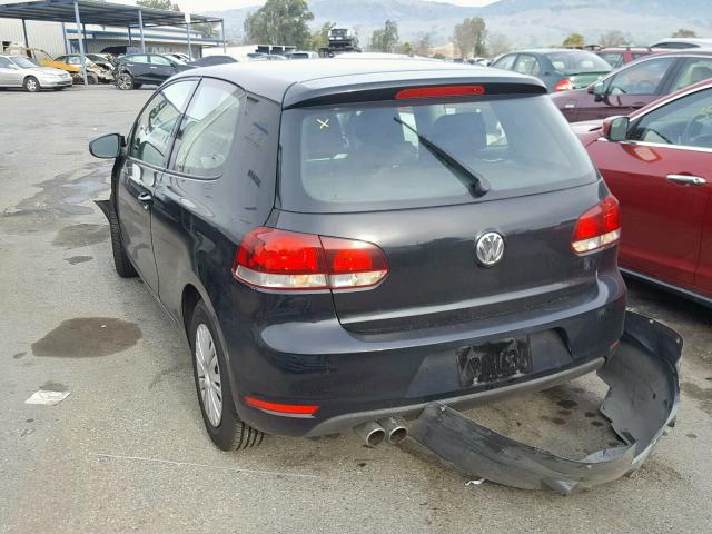 WVWAB7AJ8BW140652 - 2011 VOLKSWAGEN GOLF 黑色 照片 3