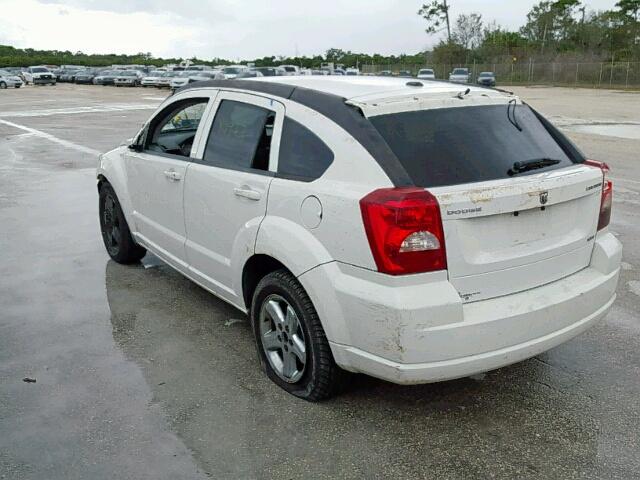 1B3HB48A89D123229 - 2009 DODGE CALIBER SX WHITE photo 3