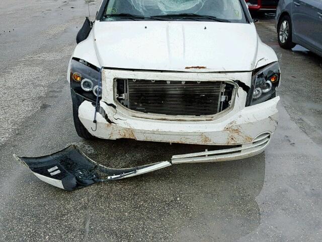 1B3HB48A89D123229 - 2009 DODGE CALIBER SX WHITE photo 9