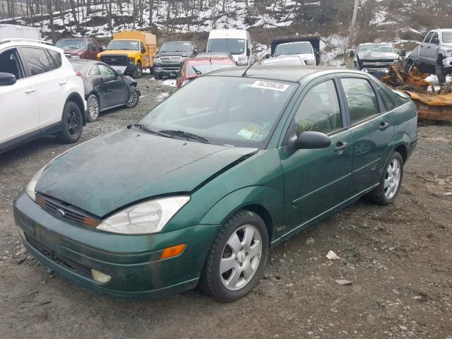1FAFP38311W374353 - 2001 FORD FOCUS ZTS GREEN photo 2