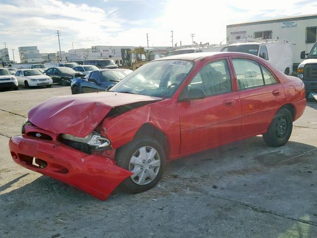 3FAFP13P62R107177 - 2002 FORD ESCORT RED photo 2