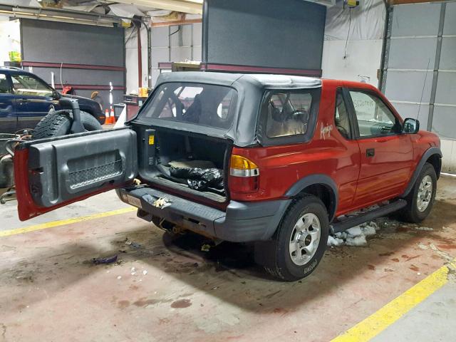 4S2CM57W2W4362071 - 1998 ISUZU AMIGO RED photo 4