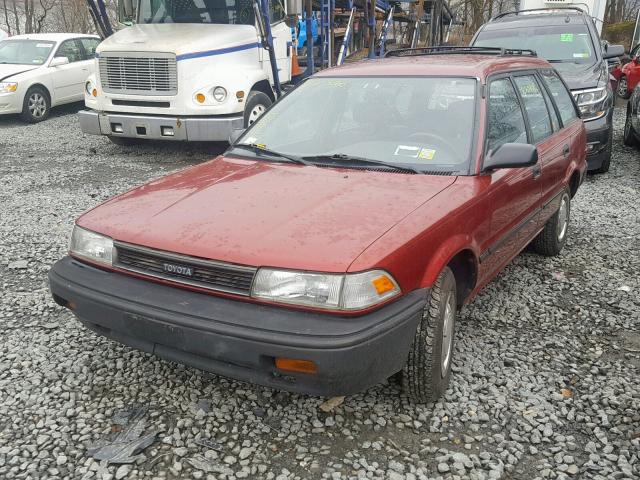 JT2AE92W3K3269194 - 1989 TOYOTA COROLLA DL RED photo 2