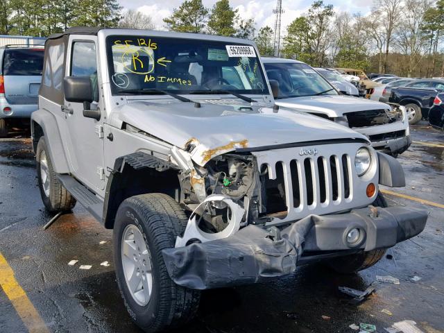 1J4AA2D10AL125350 - 2010 JEEP WRANGLER S SILVER photo 1