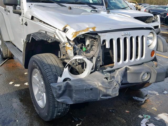 1J4AA2D10AL125350 - 2010 JEEP WRANGLER S SILVER photo 9