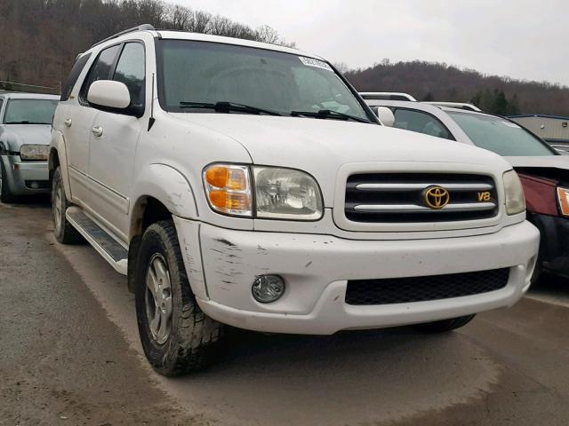 5TDBT48A11S047864 - 2001 TOYOTA SEQUOIA LI WHITE photo 1