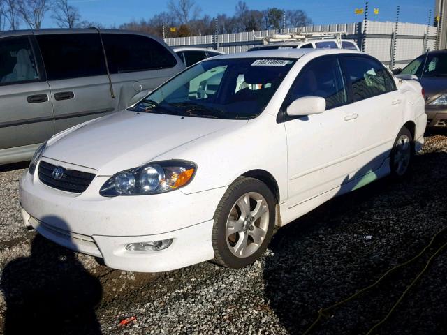 2T1BY32E15C324857 - 2005 TOYOTA COROLLA XR WHITE photo 2