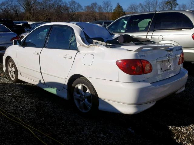 2T1BY32E15C324857 - 2005 TOYOTA COROLLA XR WHITE photo 3