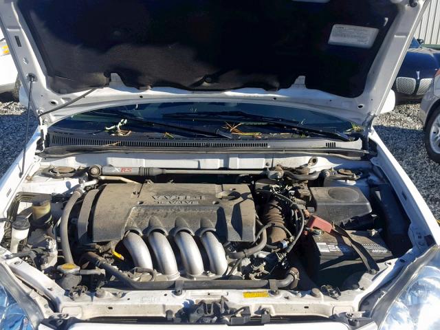 2T1BY32E15C324857 - 2005 TOYOTA COROLLA XR WHITE photo 7