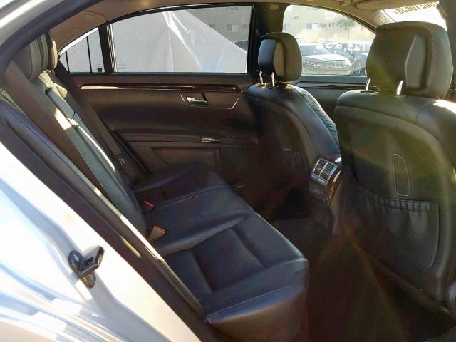 WDDNG9EB9DA518405 - 2013 MERCEDES-BENZ S 550 4MAT SILVER photo 6