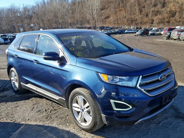 2FMPK3J94HBB59083 - 2017 FORD EDGE SEL BLUE photo 1