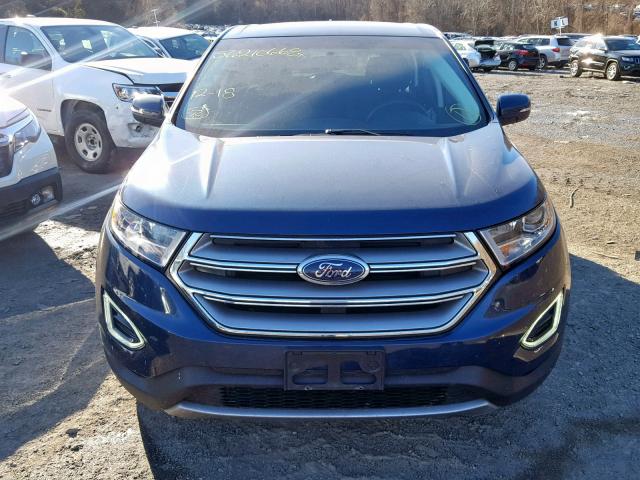 2FMPK3J94HBB59083 - 2017 FORD EDGE SEL BLUE photo 7