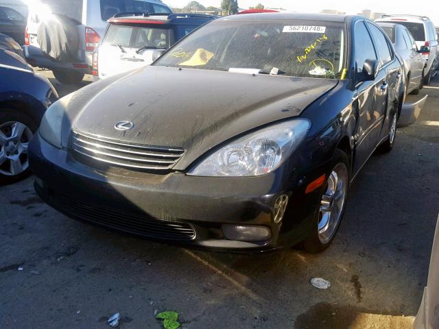 JTHBA30G940006789 - 2004 LEXUS ES 330 BLACK photo 2