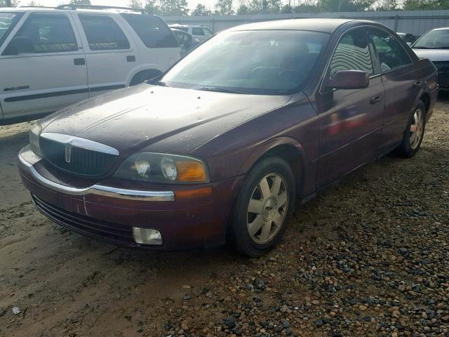 1LNHM86S32Y627998 - 2002 LINCOLN LS MAROON photo 2