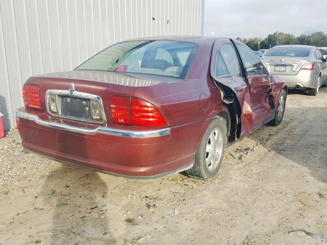 1LNHM86S32Y627998 - 2002 LINCOLN LS MAROON photo 4