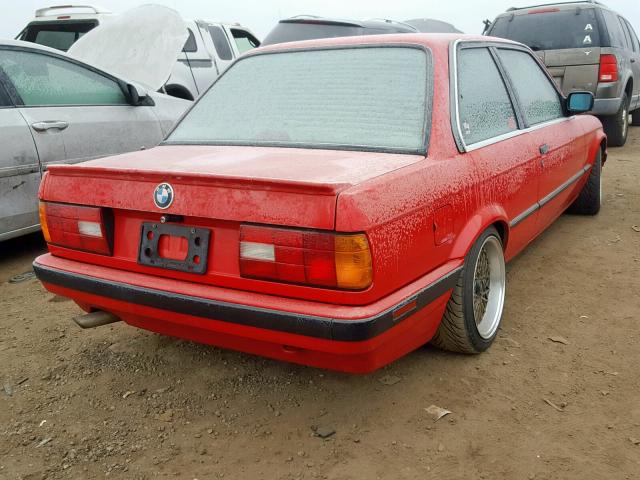 WBAAA2305K4494471 - 1989 BMW 325 I AUTO RED photo 4
