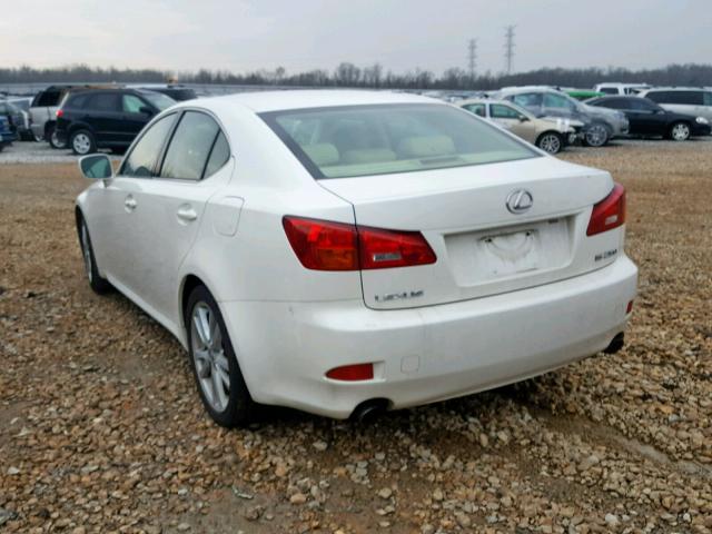 JTHBK262X65021536 - 2006 LEXUS IS 250 WHITE photo 3