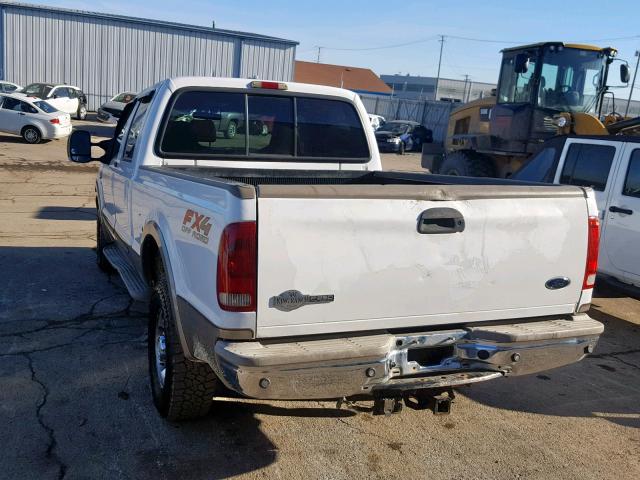 1FTNW21P74EA20931 - 2004 FORD F250 SUPER WHITE photo 3