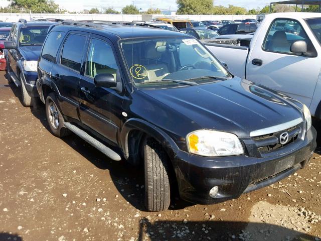 4F2CZ06115KM28707 - 2005 MAZDA TRIBUTE S BLACK photo 1