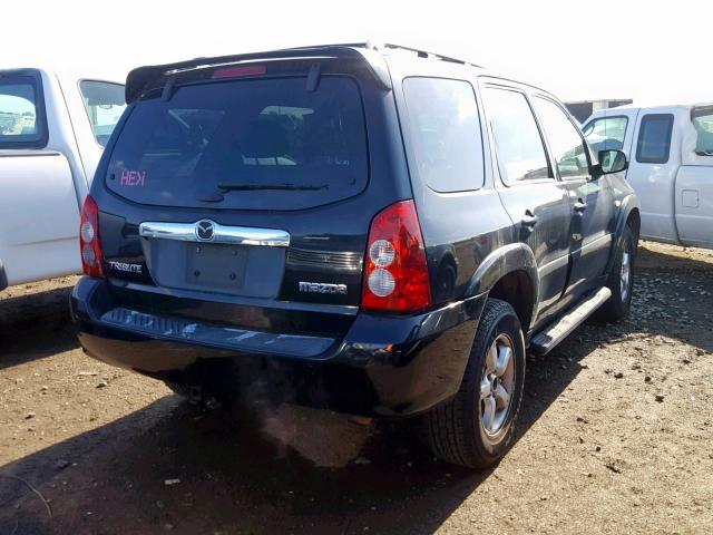 4F2CZ06115KM28707 - 2005 MAZDA TRIBUTE S BLACK photo 4