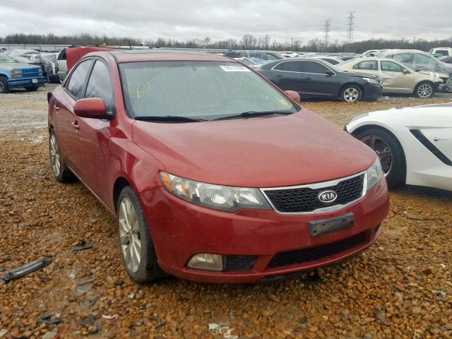 KNAFW4A39B5409755 - 2011 KIA FORTE SX RED photo 1