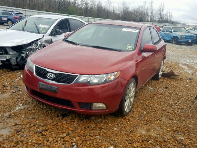 KNAFW4A39B5409755 - 2011 KIA FORTE SX RED photo 2