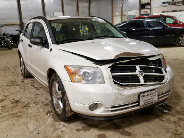 1B3HB48B37D559413 - 2007 DODGE CALIBER SX WHITE photo 1